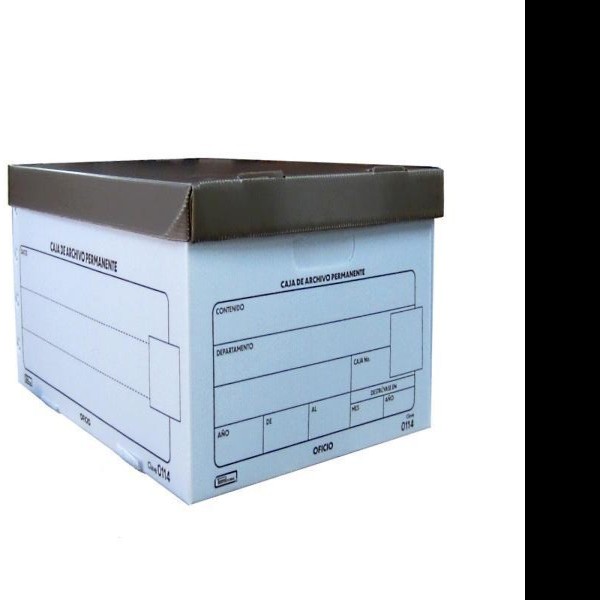 CAJA ARCHIVO PLAST. OFI. PRINT. 0114 50X38X25 CMS. E.10